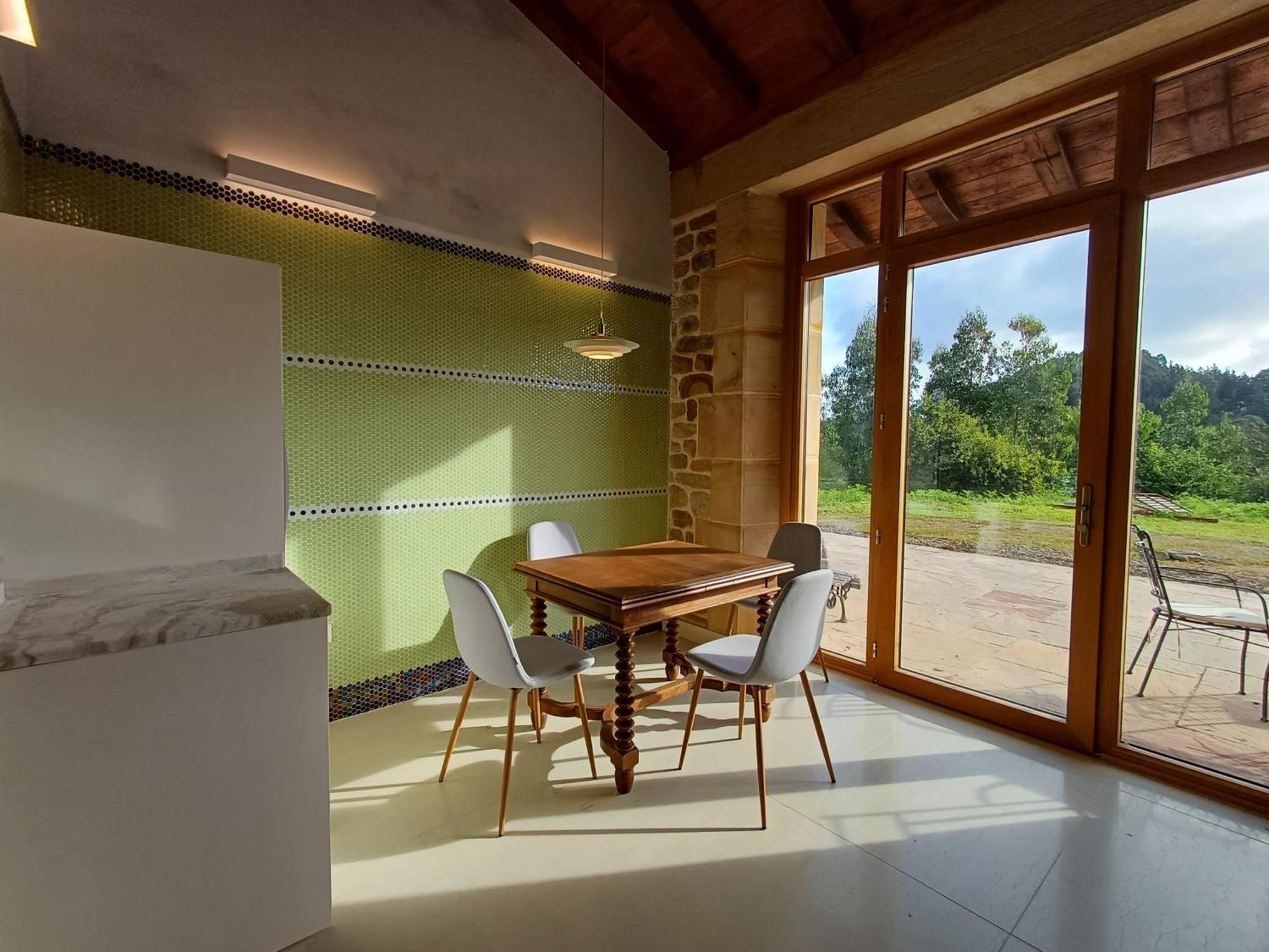 Amplio Apartamento Con Jardin En Casa Rural Haritza Con Vistas Al Mar Ea Esterno foto