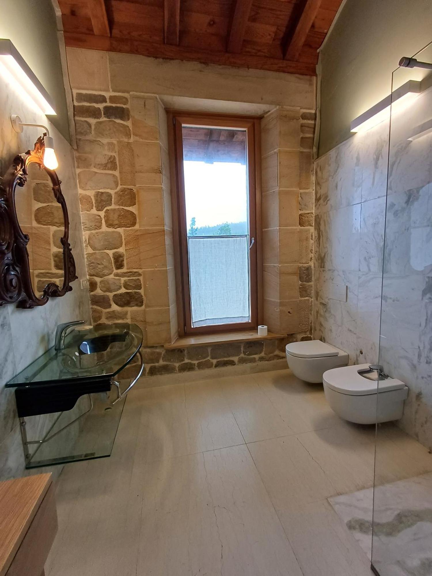 Amplio Apartamento Con Jardin En Casa Rural Haritza Con Vistas Al Mar Ea Esterno foto