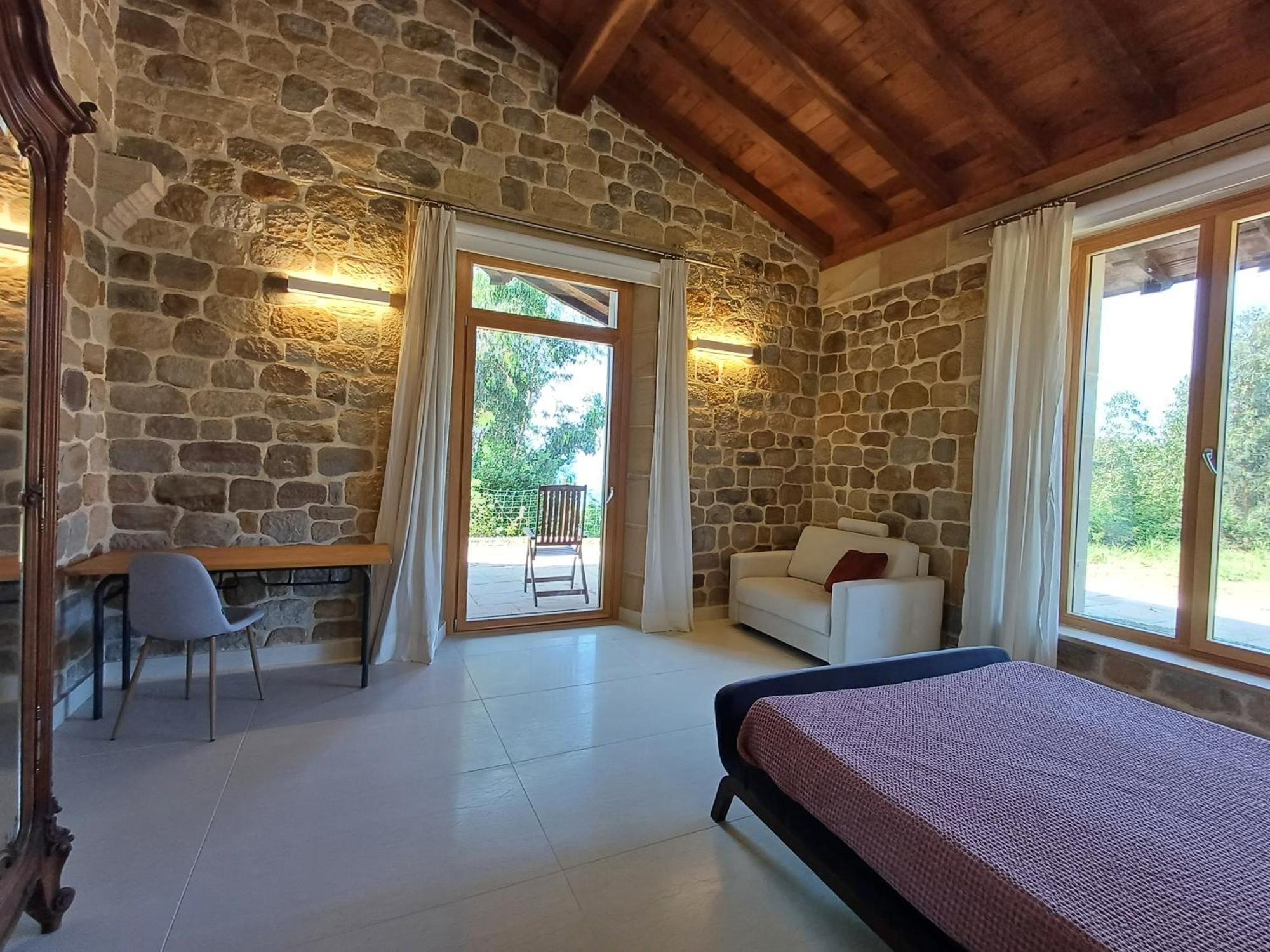 Amplio Apartamento Con Jardin En Casa Rural Haritza Con Vistas Al Mar Ea Esterno foto
