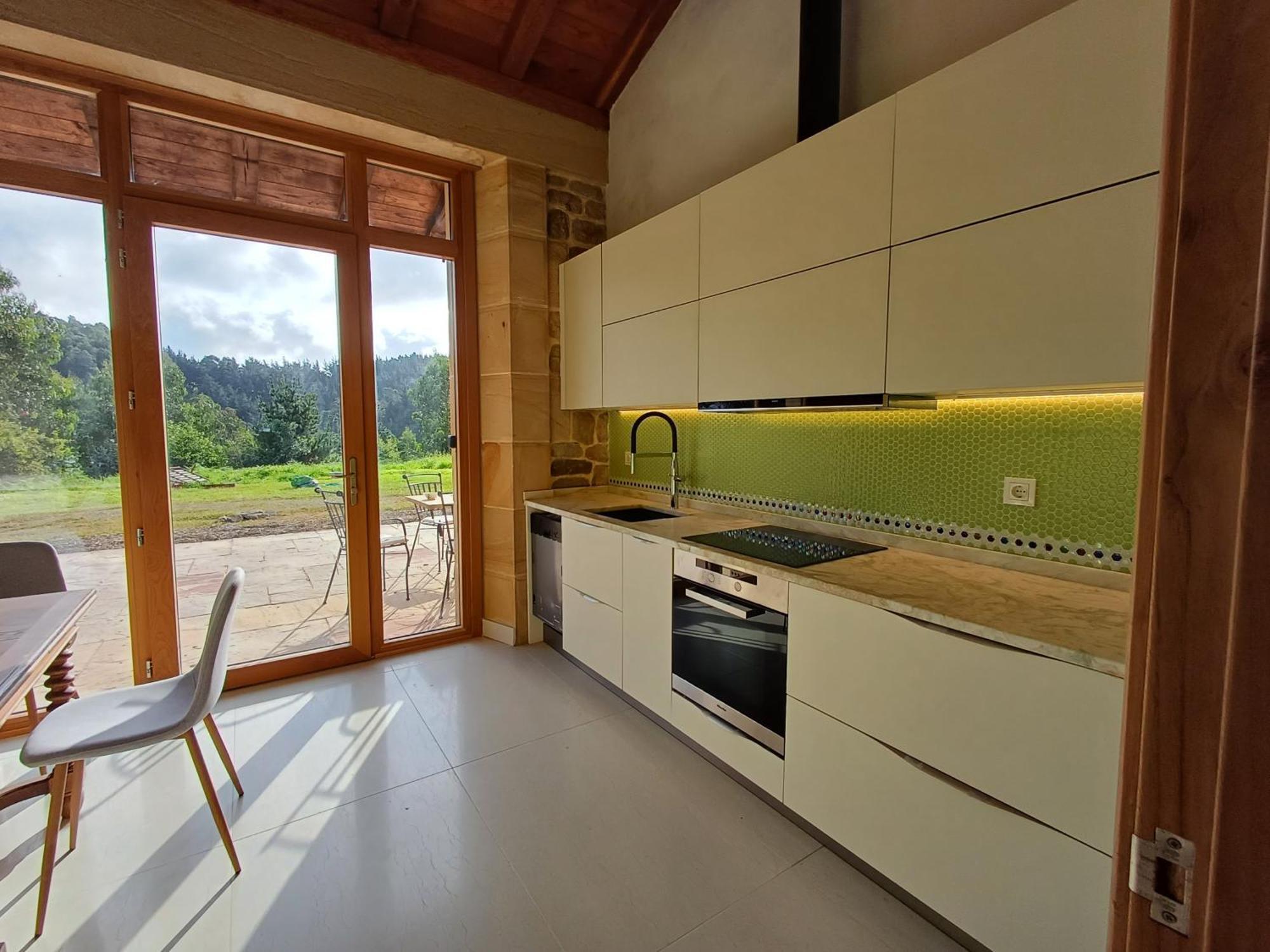Amplio Apartamento Con Jardin En Casa Rural Haritza Con Vistas Al Mar Ea Esterno foto